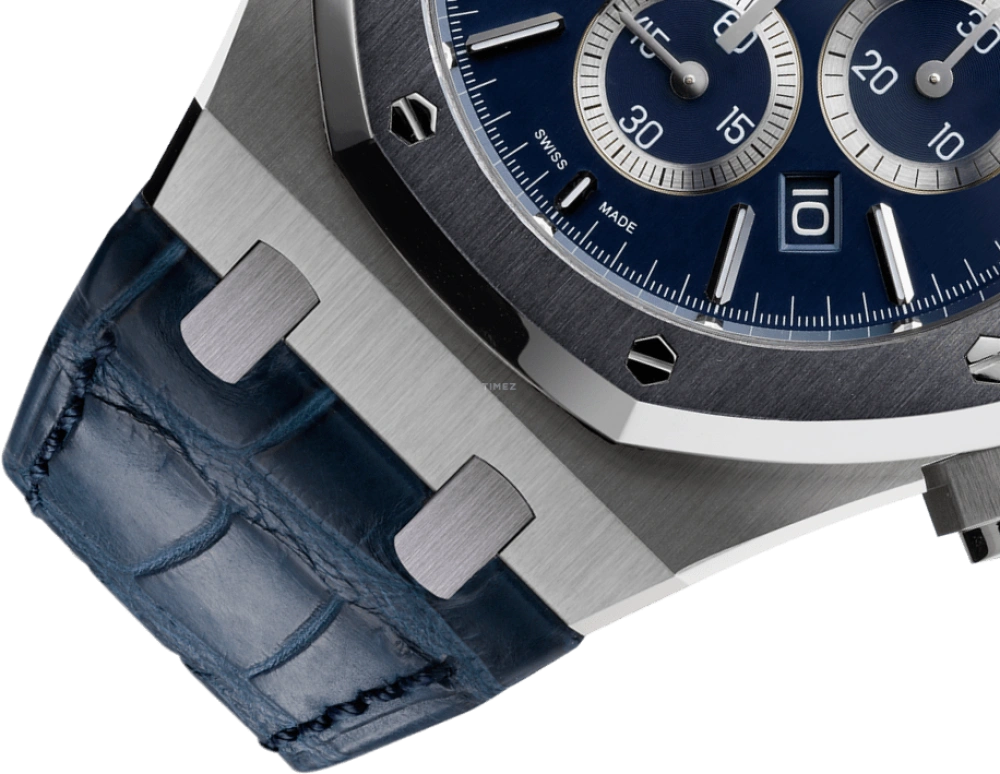 Audemars Piguet,Royal Oak 41mm,41mm,Platinum,Blue,Automatic,Chronograph,Day,26325PL,26325PL.OO.D310CR.01