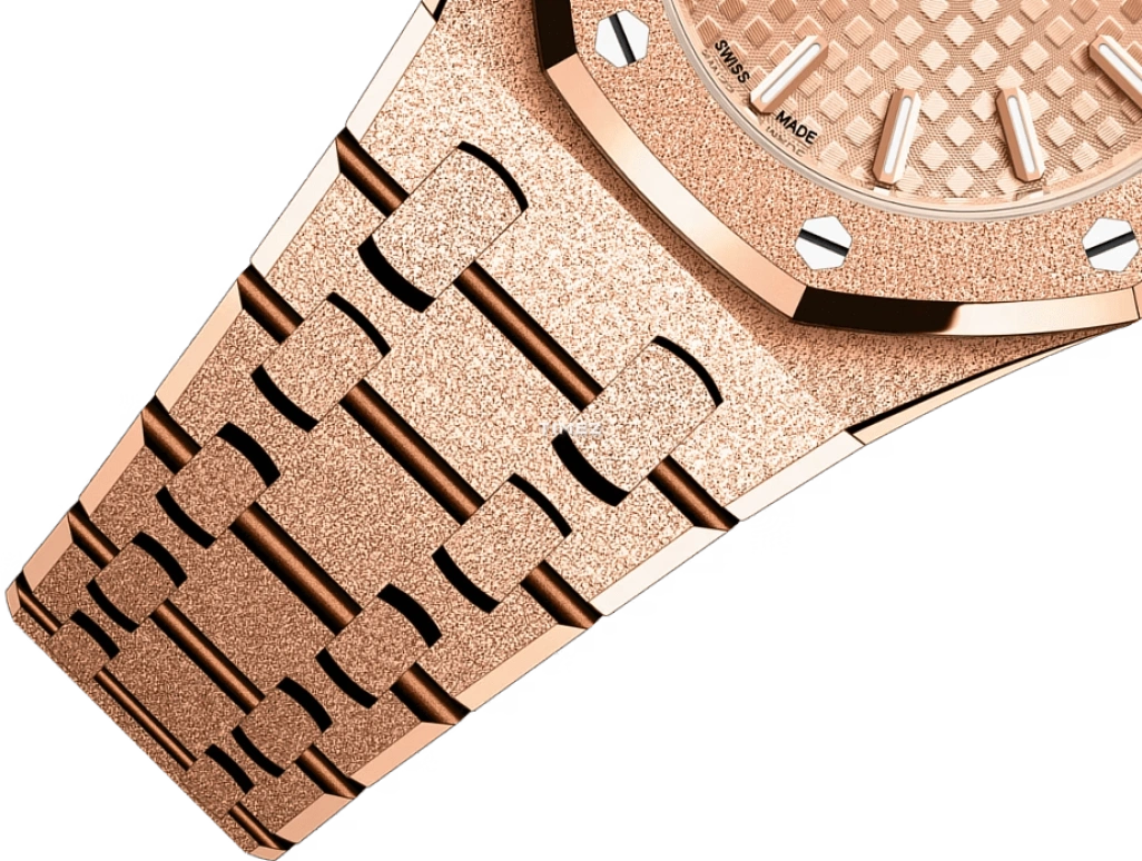 爱彼,皇家橡树 23毫米,23毫米,玫瑰金,玫瑰金色,石英,自制机芯,蓝宝石,水晶玻璃,67630OR,67630OR.GG.1312OR.01-C