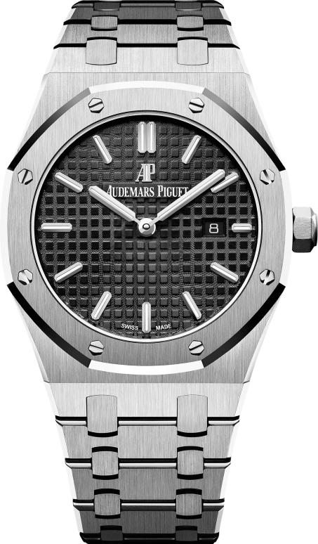 Audemars Piguet,Royal Oak 33mm,33mm,Stainless Steel,Black,Quartz,Day,In-house Caliber,67650ST,67650ST.OO.1261ST.01