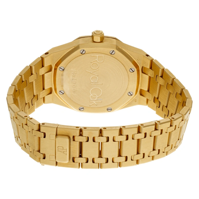 Audemars Piguet,Royal Oak 36mm,36mm,Yellow Gold,White,Automatic,Moonphase,Date,Day,25594BA,25594BA.OO.0789BA.05