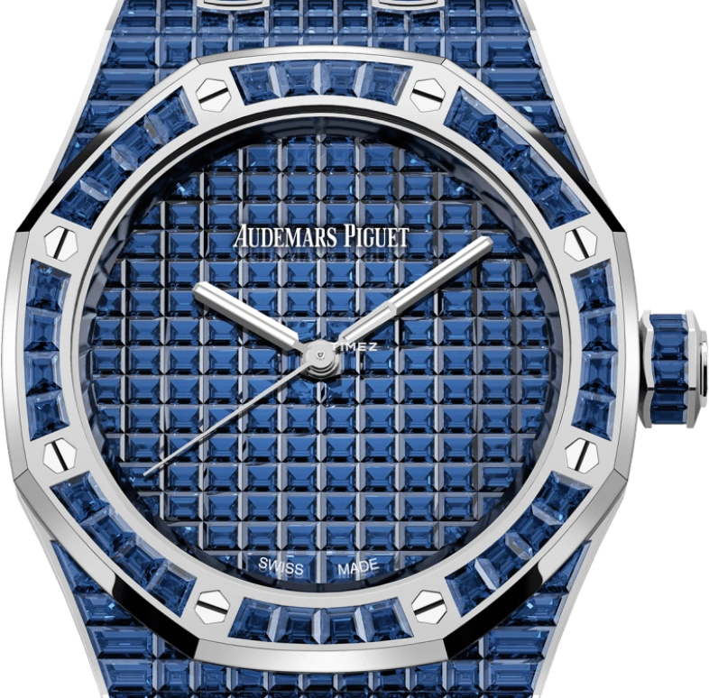 Audemars Piguet,Royal Oak 37mm,37mm,Sapphire,White Gold,Blue,Automatic,60hours,In-house Caliber,15554BC,15554BC.SS.1274BC.01