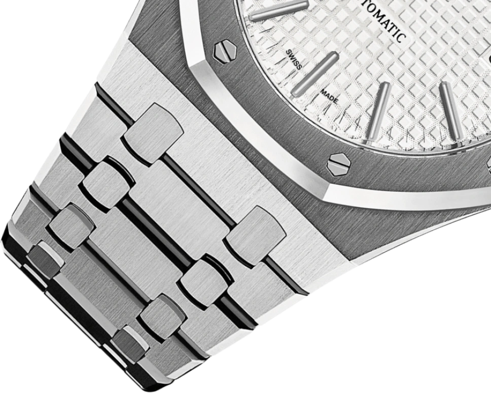 Audemars Piguet,Royal Oak 41mm,41mm,Stainless Steel,Silver,Automatic,Day,60hours,15400ST,15400ST.OO.1220ST.02