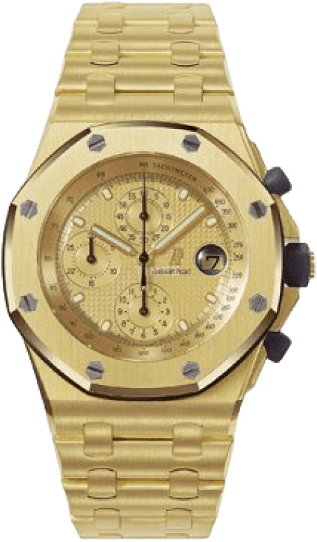 Audemars Piguet,Royal Oak Offshore 42mm,42mm,Yellow Gold,Gold,Automatic,Chronograph,Day,25721BA,25721BA.OO.1000BA.01