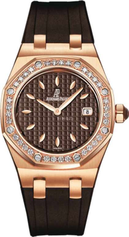 Audemars Piguet,Royal Oak 33mm,33mm,Rose Gold,Brown,Quartz,Day,In-house Caliber,67621OR,67621OR.ZZ.D080CA.01