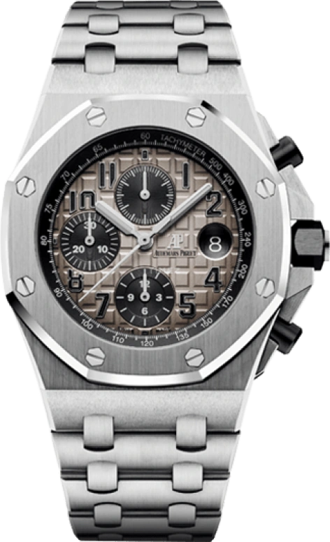 Audemars Piguet,Royal Oak Offshore 42mm,42mm,Ceramic,Platinum,Grey,Automatic,Chronograph,Day,26470PT,26470PT.OO.1000PT.01