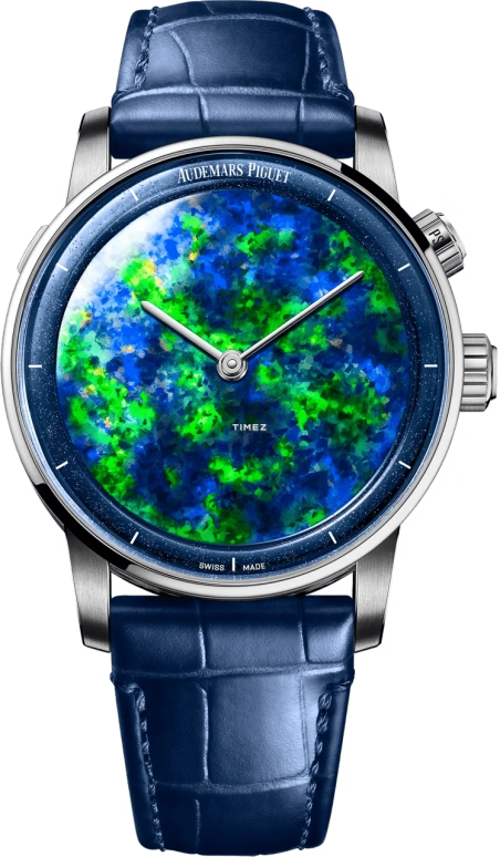 Audemars Piguet,CODE 11.59 41mm,41mm,White Gold,Blue,Green,Handwound,Minute Repeater,Grande Sonnerie,Petite Sonnerie,26397BC,26397BC.OO.D357CR.01