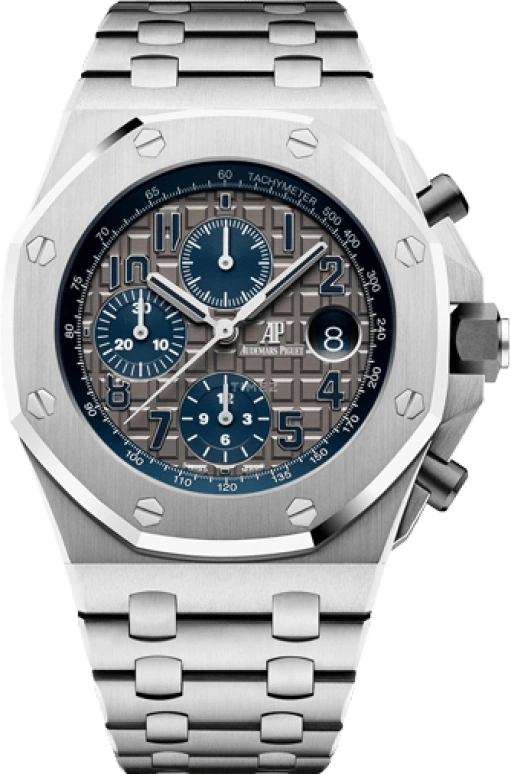 Audemars Piguet,Royal Oak Offshore 42mm,42mm,Titanium,Ceramic,Grey,Automatic,Chronograph,Day,26474TI,26474TI.OO.1000TI.01