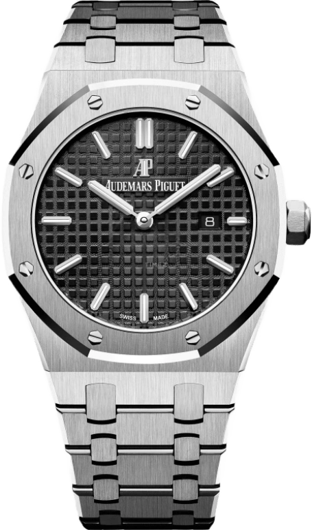 Audemars Piguet,Royal Oak 33mm,33mm,Stainless Steel,Black,Quartz,Day,In-house Caliber,67650ST,67650ST.OO.1261ST.01