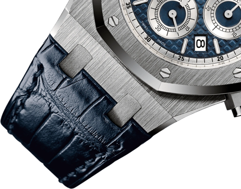 Audemars Piguet,Royal Oak 39mm,39mm,White Gold,Blue,Automatic,Chronograph,Day,26022BC,26022BC.OO.D028CR.01