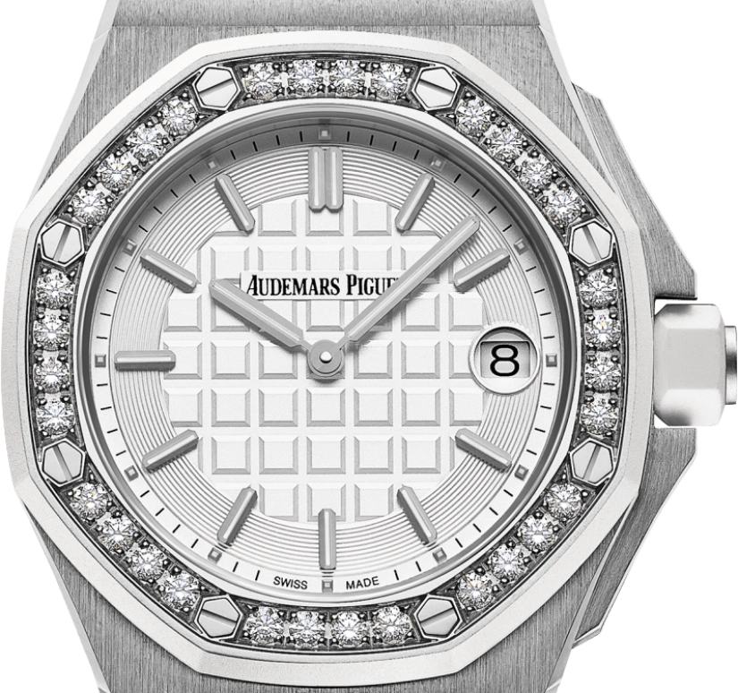 Audemars Piguet,Royal Oak Offshore 37mm,37mm,Stainless Steel,Silver,White,Quartz,Day,In-house Caliber,67540SK,67540SK.ZZ.A010CA.01