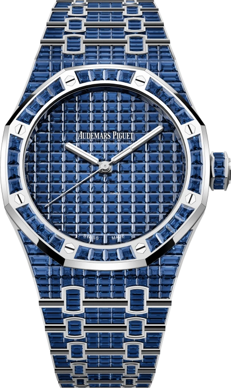 Audemars Piguet,Royal Oak 41mm,41mm,White Gold,Blue,Automatic,70hours,In-house Caliber,15514BC,15514BC.SS.1284BC.01 50th