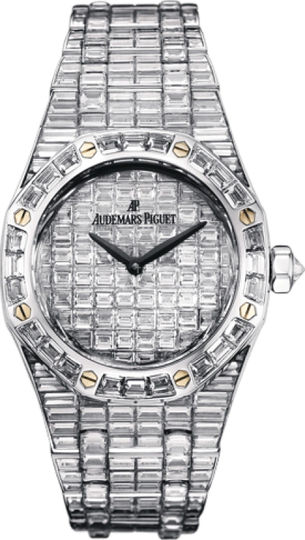 Audemars Piguet,Royal Oak 33mm,33mm,White Gold,Silver,Quartz,In-house Caliber,Sapphire,67606BC,67606BC.ZZ.9179BC.01