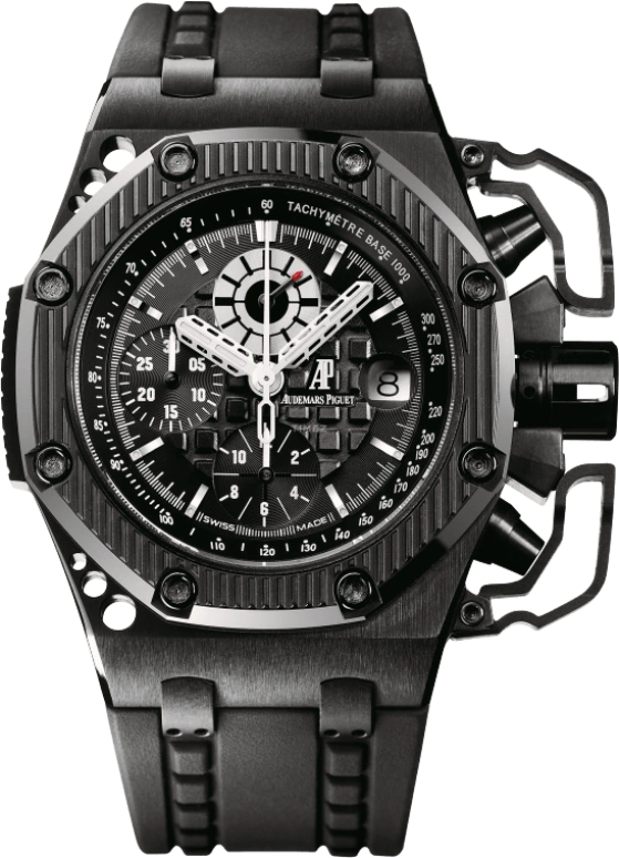 Audemars Piguet,Royal Oak Offshore 42mm,42mm,Titanium,Ceramic,Black,Automatic,Chronograph,Day,26165IO,26165IO.OO.A002CA.01