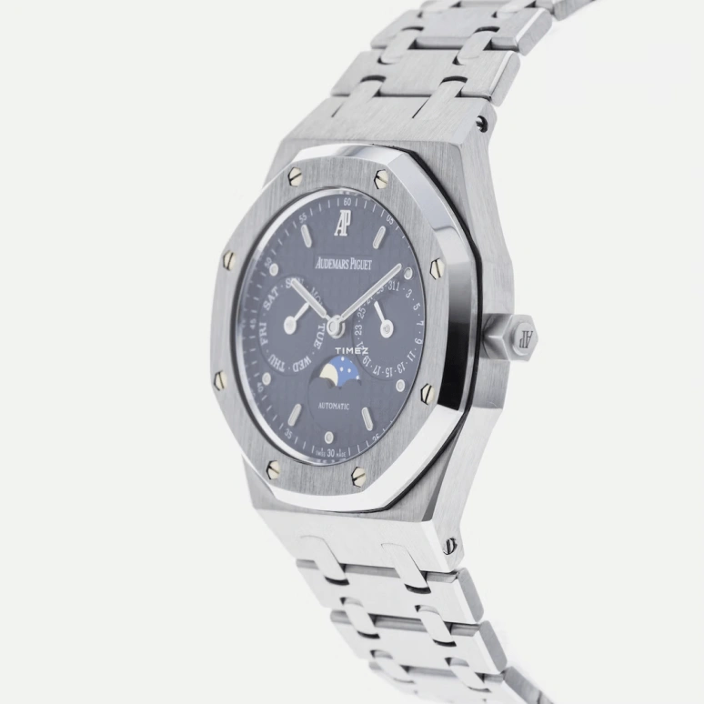 Audemars Piguet,Royal Oak 36mm,36mm,Stainless Steel,Blue,Automatic,Moonphase,Date,Day,25594ST,25594ST.OO.0789ST.03