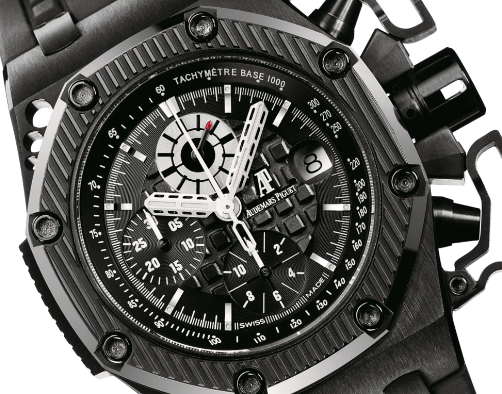 Audemars Piguet,Royal Oak Offshore 42mm,42mm,Titanium,Ceramic,Black,Automatic,Chronograph,Day,26165IO,26165IO.OO.A002CA.01