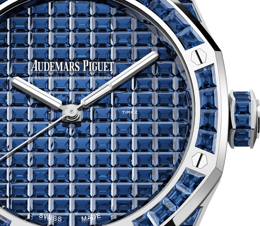 Audemars Piguet,Royal Oak 41mm,41mm,White Gold,Blue,Automatic,70hours,In-house Caliber,15514BC,15514BC.SS.1284BC.01 50th