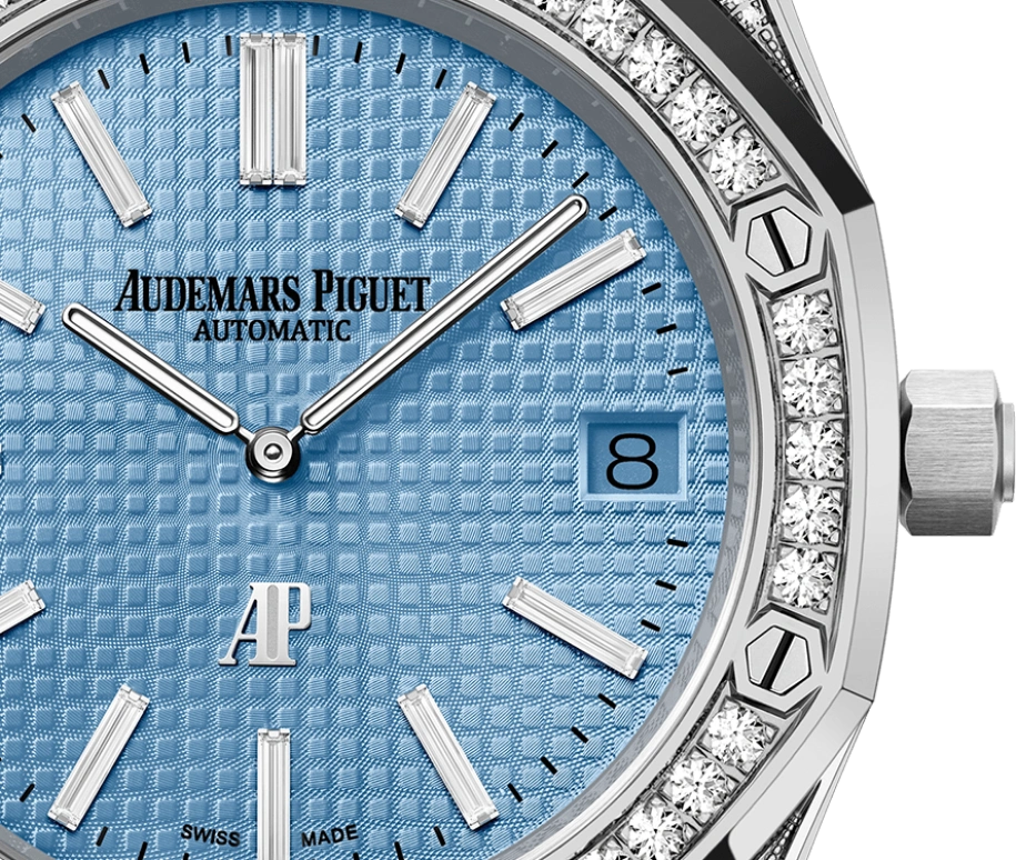 Audemars Piguet,Royal Oak 39mm,39mm,White Gold,Blue,Automatic,Day,40hours,15202BC,15202BC.ZZ.1241BC.02