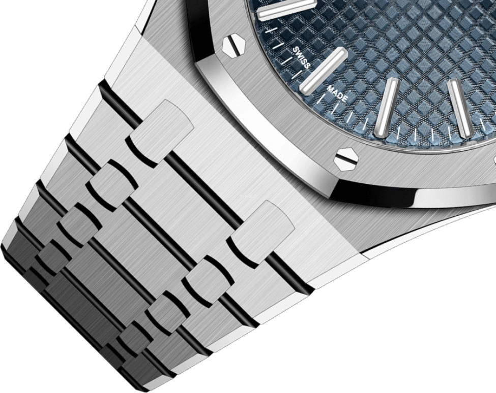 Audemars Piguet,Royal Oak 41mm,41mm,Stainless Steel,Blue,Automatic,Day,70hours,15510ST,15510ST.OO.1320ST.01 50th