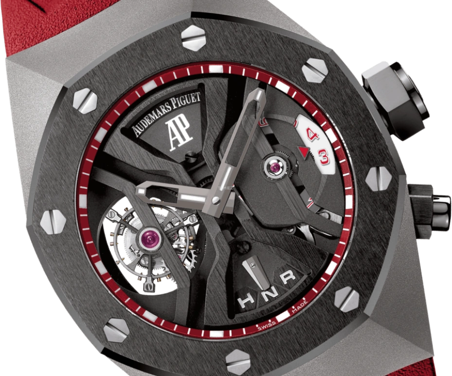 Audemars Piguet,Royal Oak Concept 44mm,44mm,Titanium Gold,Black,Red,Handwound,Dule Time,Tourbillon,Function Selector,26588IO,26588IO.OO.D067CA.01