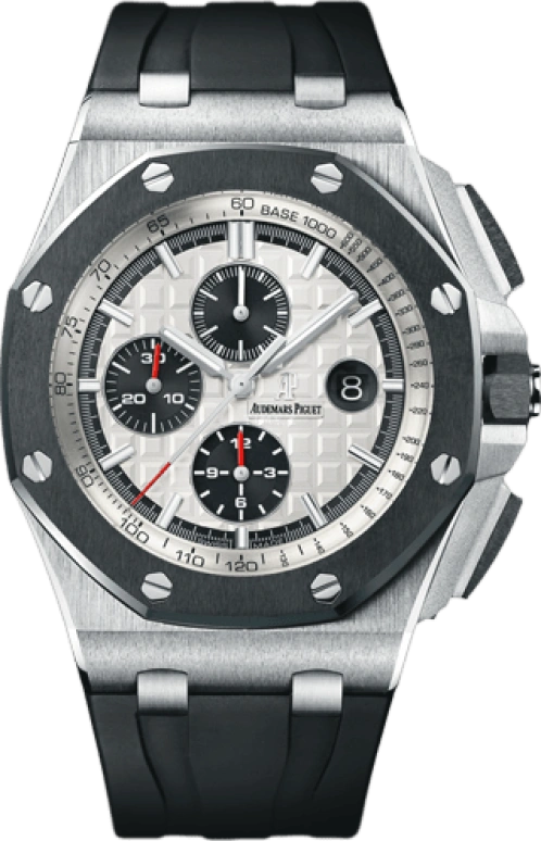 Audemars Piguet,Royal Oak Offshore 44mm,44mm,Ceramic,Stainless Steel,Silver,White,Black,Automatic,Chronograph,Day,Conor McGregor,26400SO,26400SO.OO.A002CA.01