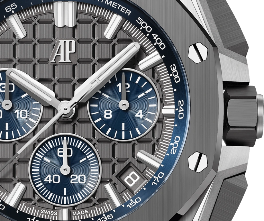 Audemars Piguet,Royal Oak Offshore 43mm,43mm,Titanium,Ceramic,Grey,Automatic,Chronograph,Day,Flyback,26420IO,26420IO.OO.A009CA.01