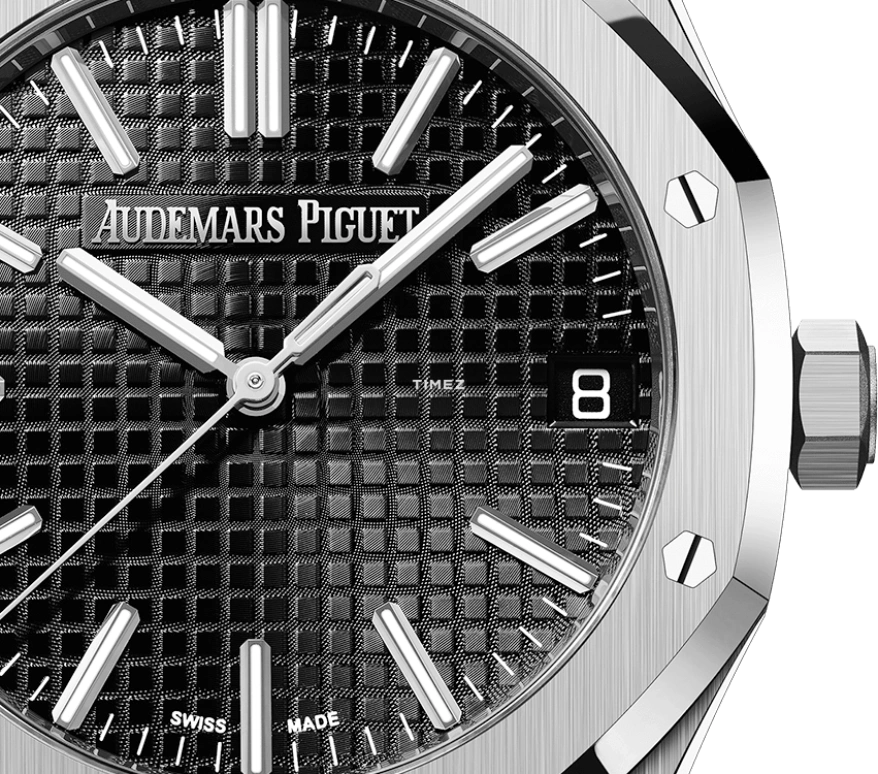 Audemars Piguet,Royal Oak 41mm,41mm,Stainless Steel,Black,Automatic,Day,70hours,15510ST,15510ST.OO.1320ST.07