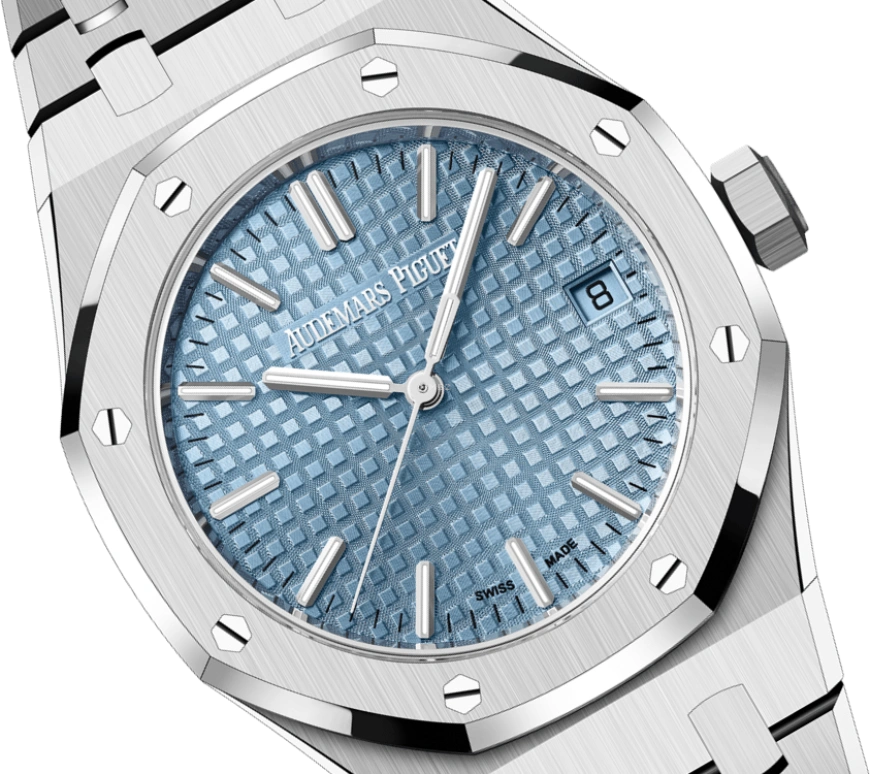 Audemars Piguet,Royal Oak 37mm,37mm,Stainless Steel,Blue,Automatic,Day,60hours,15550ST,15550ST.OO.1356ST.04 50th