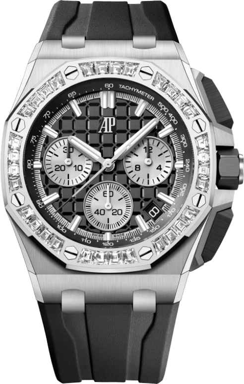 Audemars Piguet,Royal Oak Offshore 43mm,43mm,Ceramic,White Gold,Black,Automatic,Chronograph,Day,Karim Benzema,26424BC,26424BC.ZZ.D002CA.01