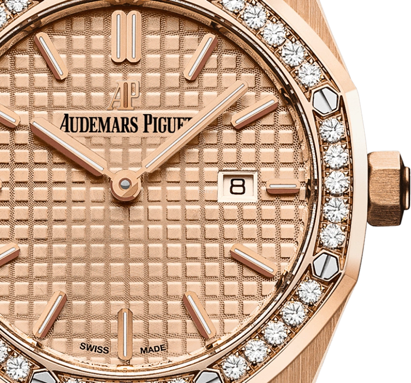 Audemars Piguet,Royal Oak 33mm,33mm,Pink Gold,Pink,Quartz,Day,In-house Caliber,67651OR,67651OR.ZZ.1261OR.03