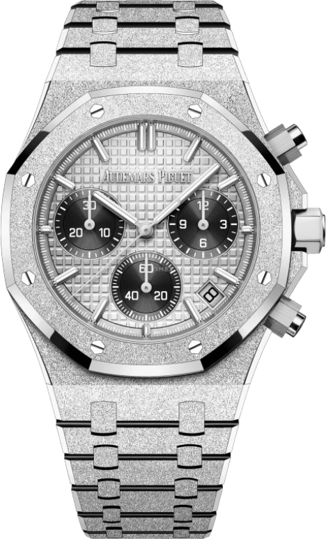 Audemars Piguet,Royal Oak 41mm,41mm,White Gold,Grey,Silver,Automatic,Chronograph,Day,26240BC,26240BC.GG.1324BC.01