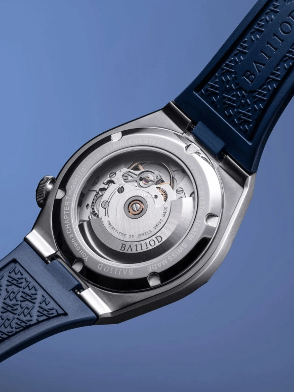 BA111OD,Chapter 7 40mm,40mm,Stainless Steel,Blue,Automatic,Day,38hours,Chapter 7 Chronometer Absolute Blue rubber strap