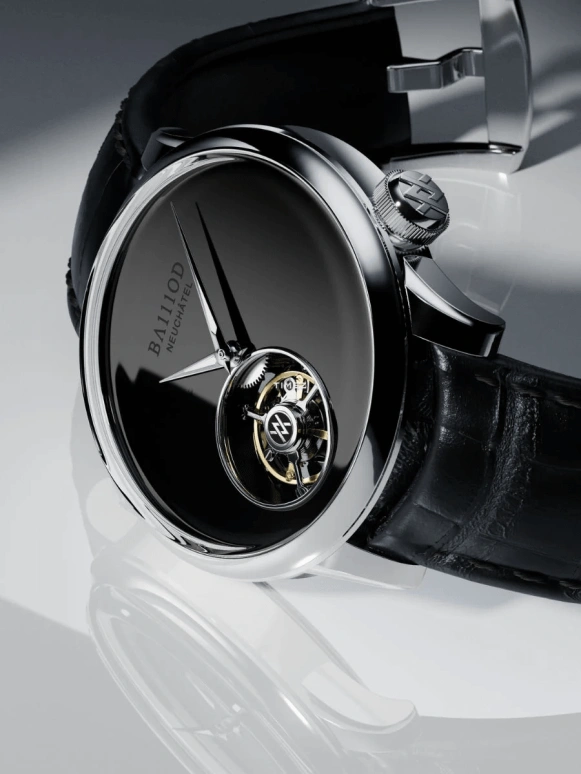 BA111OD,Chapter 4 41毫米,41毫米,精钢,黑色,手动上弦,陀飞轮,防磁,Chapter 4 Onyx Flying Tourbillon