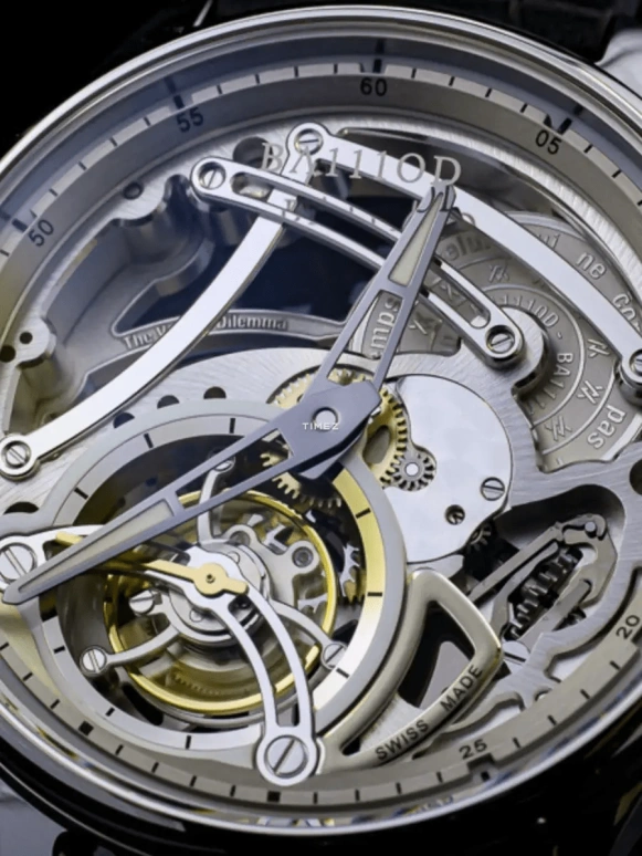 BA111OD,Chapter 4 40毫米,40毫米,精钢,银色,手动上弦,陀飞轮,防磁,Chapter 4 Skeleton Tourbillon Ice White