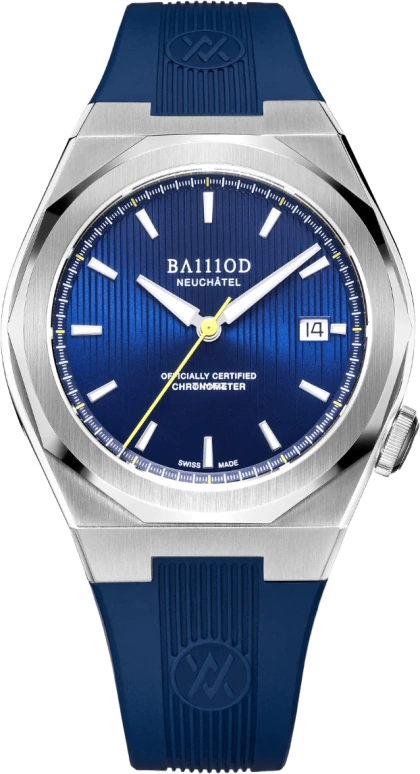 BA111OD,Chapter 7 40mm,40mm,Stainless Steel,Blue,Automatic,Day,38hours,Chapter 7 Chronometer Absolute Blue rubber strap