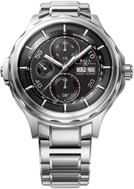 Ball Watch,Engineer II 47.60mm,47.60mm,Stainless Steel,Black,Automatic,Chronograph,Date,Anti-magnetic,CM3888D,CM3888D-S1J-BK