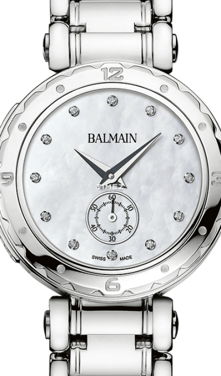 巴尔曼,Balmainia 32毫米,32毫米,精钢,银白色,石英,蓝宝石,水晶玻璃,圆形,B4551,B4551.33.85