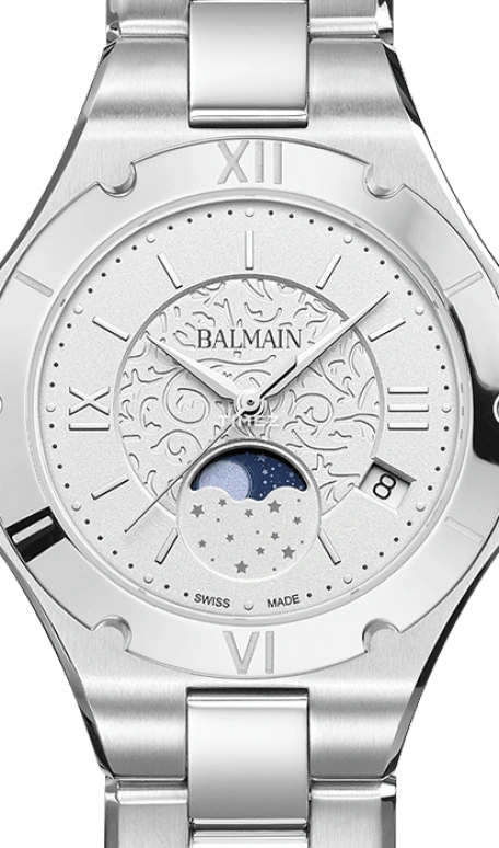 Balmain,Be Balmain 33mm,33mm,Stainless Steel,Silver,Quartz,Moonphase,Day,B4591,B4591.33.12