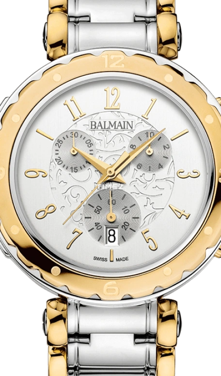 Balmain,Balmainia 38mm,38mm,Stainless Steel,Silver,Quartz,Chronograph,Day,B5632,B5632.39.13