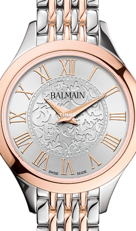 巴尔曼,Balmain de Balmain 25毫米,25毫米,精钢,银色,石英,蓝宝石,水晶玻璃,圆形,B4938,B4938.33.12