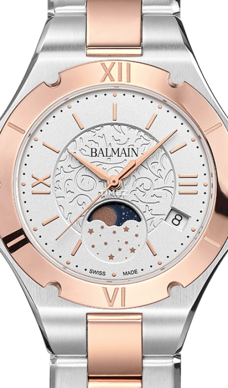 Balmain,Be Balmain 33mm,33mm,Stainless Steel,Silver,Quartz,Moonphase,Day,B4598,B4598.33.12