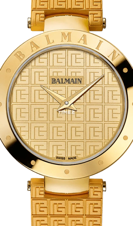 巴尔曼,Balmainia 33毫米,33毫米,精钢,黄金色,石英,蓝宝石,水晶玻璃,圆形,B4250,B4250.42.27