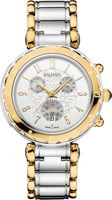 Balmain,Balmainia 38mm,38mm,Stainless Steel,Silver,Quartz,Chronograph,Day,B5632,B5632.39.13