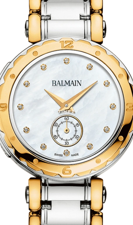巴尔曼,Balmainia 32毫米,32毫米,精钢,白色,石英,蓝宝石,水晶玻璃,圆形,B4552,B4552.39.85