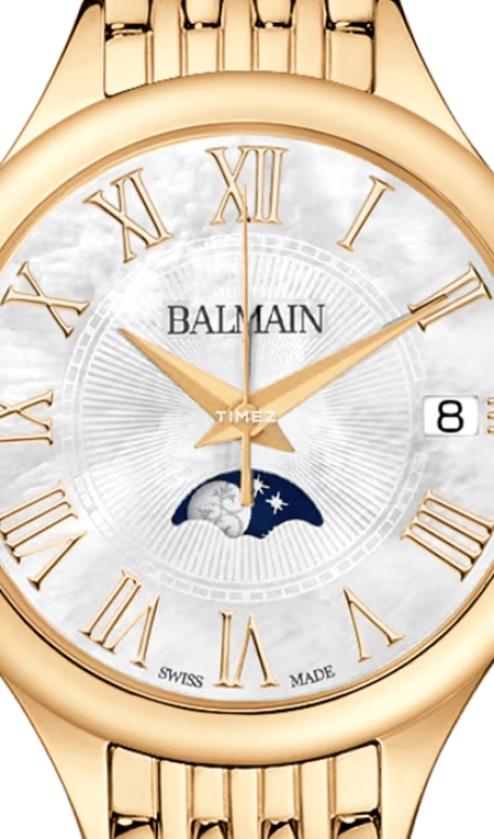 巴尔曼,Balmain de Balmain 31毫米,31毫米,精钢,银白色,石英,月相,日历,B4910,B4910.33.82