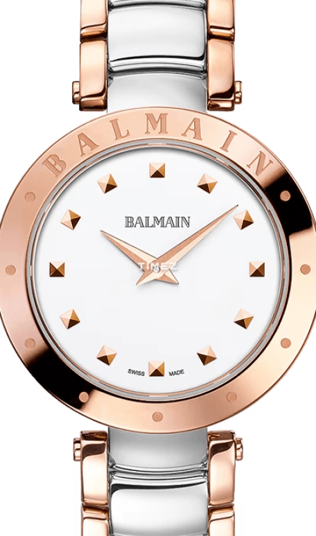 巴尔曼,Balmainia 33毫米,33毫米,精钢,白色,石英,蓝宝石,水晶玻璃,圆形,B4258,B4258.33.26