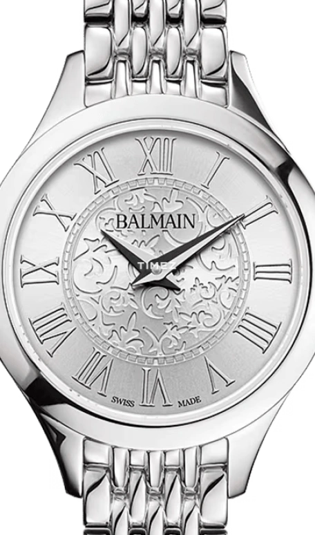 巴尔曼,Balmain de Balmain 25毫米,25毫米,精钢,银色,石英,蓝宝石,水晶玻璃,圆形,B4931,B4931.33.12