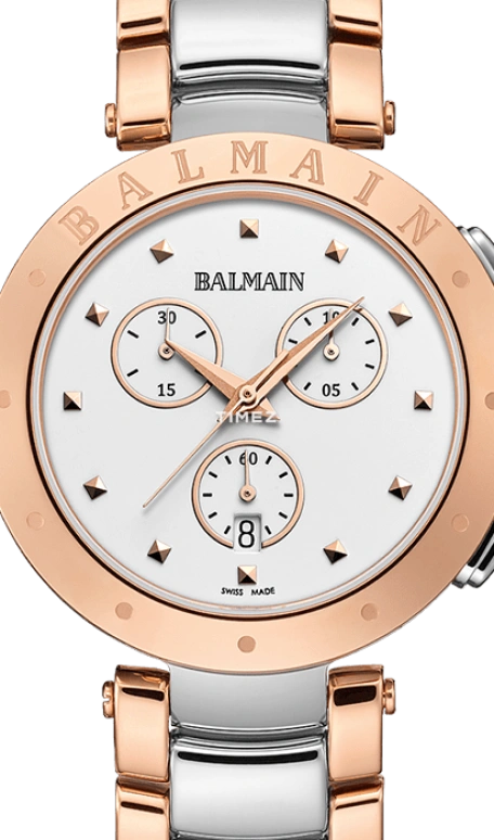 巴尔曼,Balmainia 36毫米,36毫米,精钢,白色,石英,计时,日历,B6258,B6258.33.26