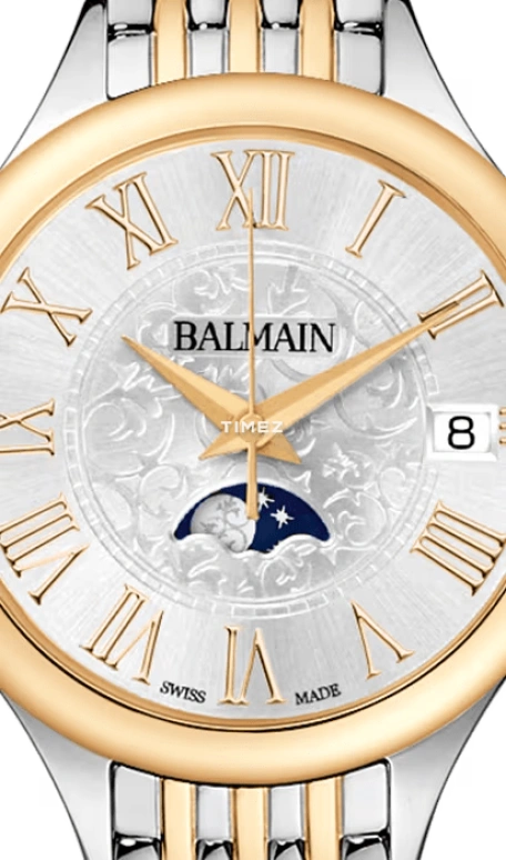 巴尔曼,Balmain de Balmain 31毫米,31毫米,精钢,银色,石英,月相,日历,B4912,B4912.39.12