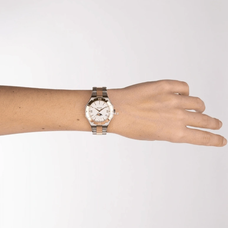 Balmain,Be Balmain 33mm,33mm,Stainless Steel,White,Quartz,Moonphase,Day,B4592,B4592.39.22