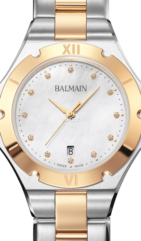 巴尔曼,Be Balmain 31毫米,31毫米,精钢,银色,石英,日历,蓝宝石,水晶玻璃,B4992,B4992.39.86